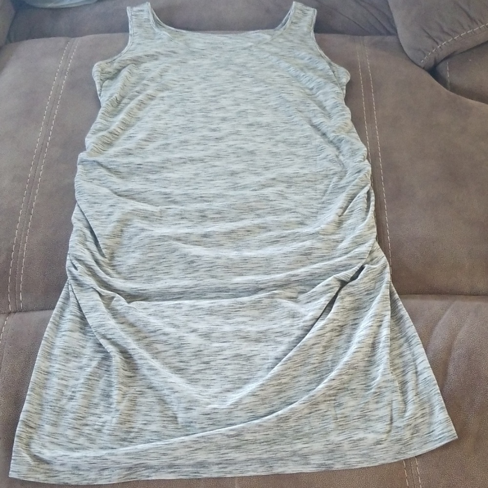 Tank top maternity dress grey